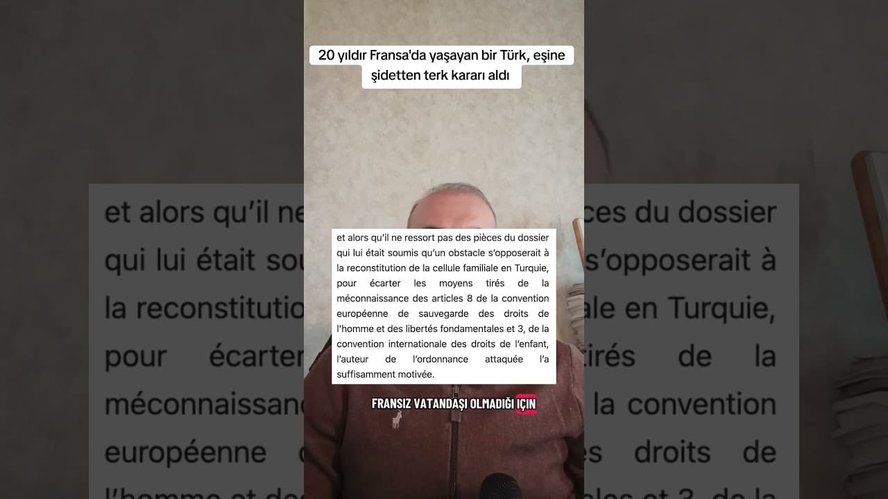 Fransa'da Eşine Şiddet Uygulayan Türk Vatandaşının Oturum İzni İptal Edildi: Danıştay Kararı Onadı