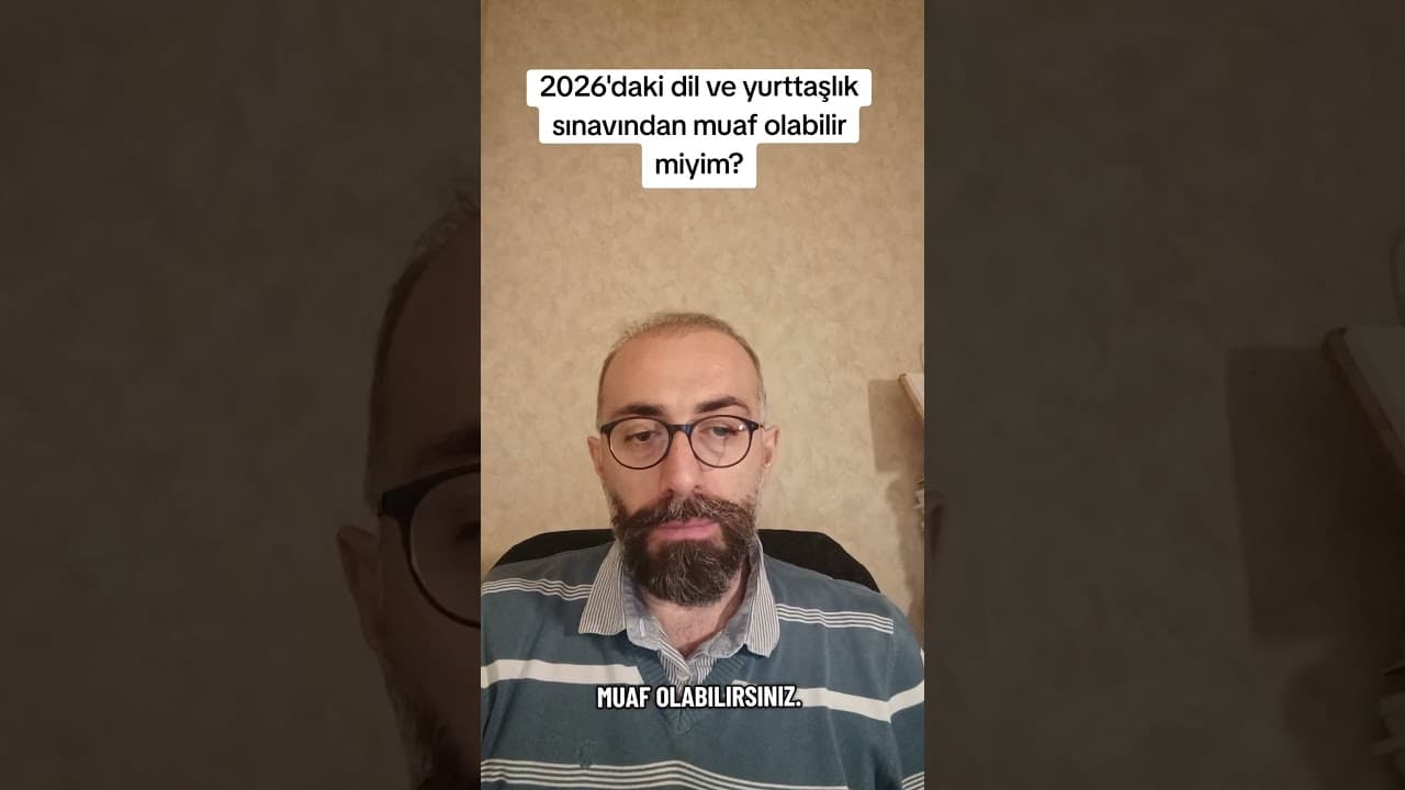 2026 Dil ve Yurttaşlık Sınavından Sağlık Sorunları Nedeniyle Muafiyet Mümkün mü?